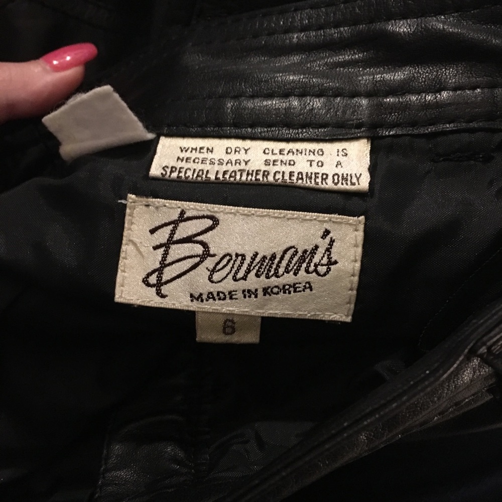 Bermans vintage leather pants
